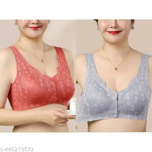 Front Open Button-Down Padded Bra for Ultimate Comfort and Support