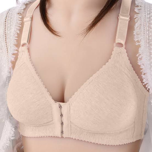 Front open hook bra