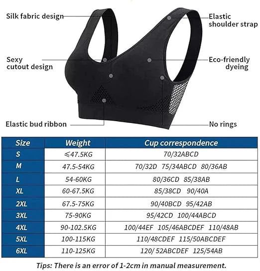 BUY 1 Get 2 FREE Breathable Cool Liftup Air Bra